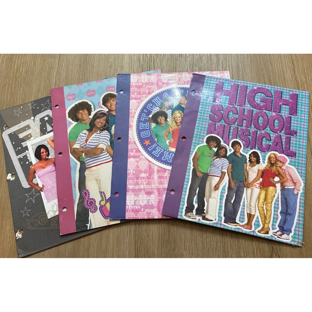 Set Of 4 High School Musical Folders For School Collectible Y2k READ DESC
